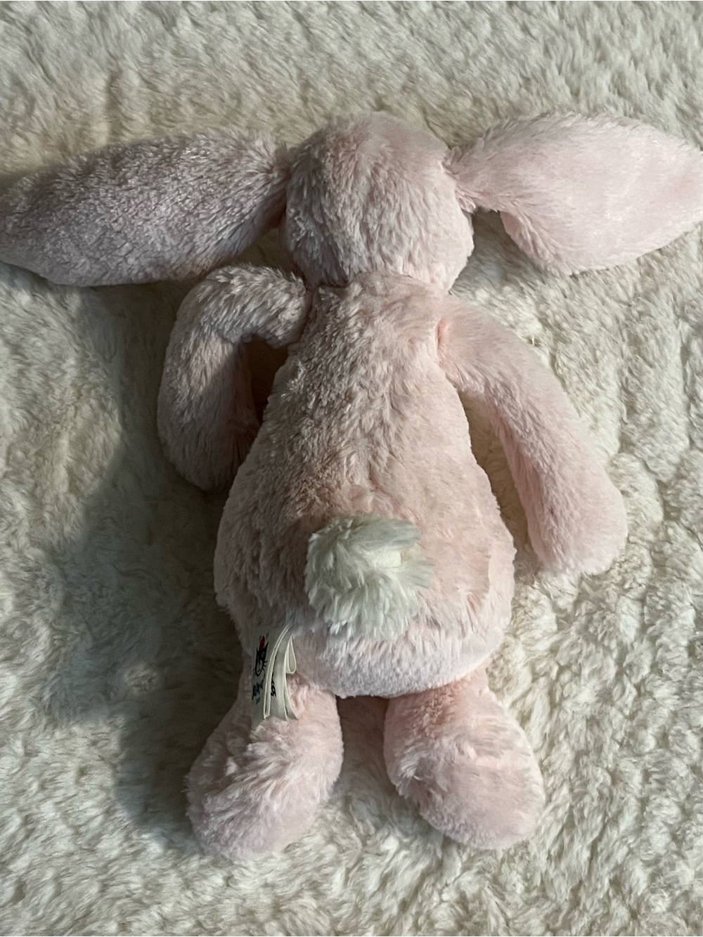 Jellycat London Pink Bashful Bunny Rabbit Plush Stuffed Animal 8” - Picture 5 of 6